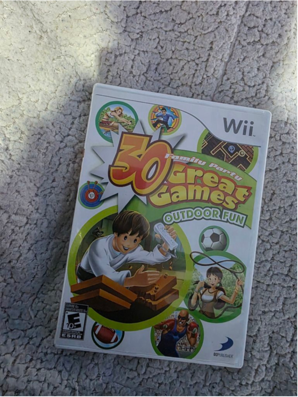 Wii 50 Great Games Outdoor Fun Video Game One Size White Green